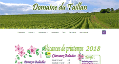 Desktop Screenshot of domaine-du-taillan.com