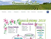 Tablet Screenshot of domaine-du-taillan.com